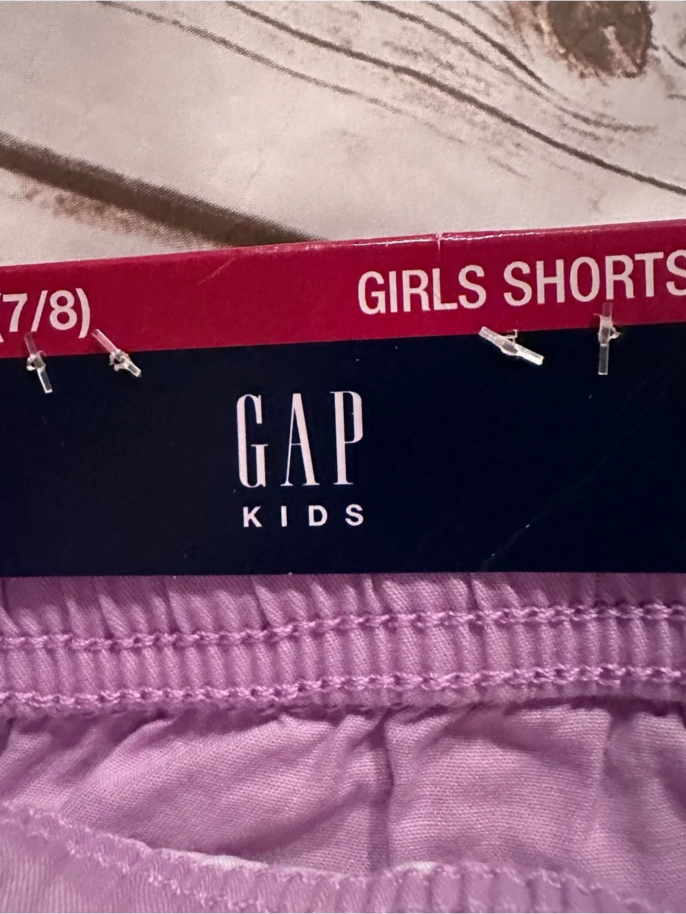 Gap Kids purple shorts Size 7/8 nwt